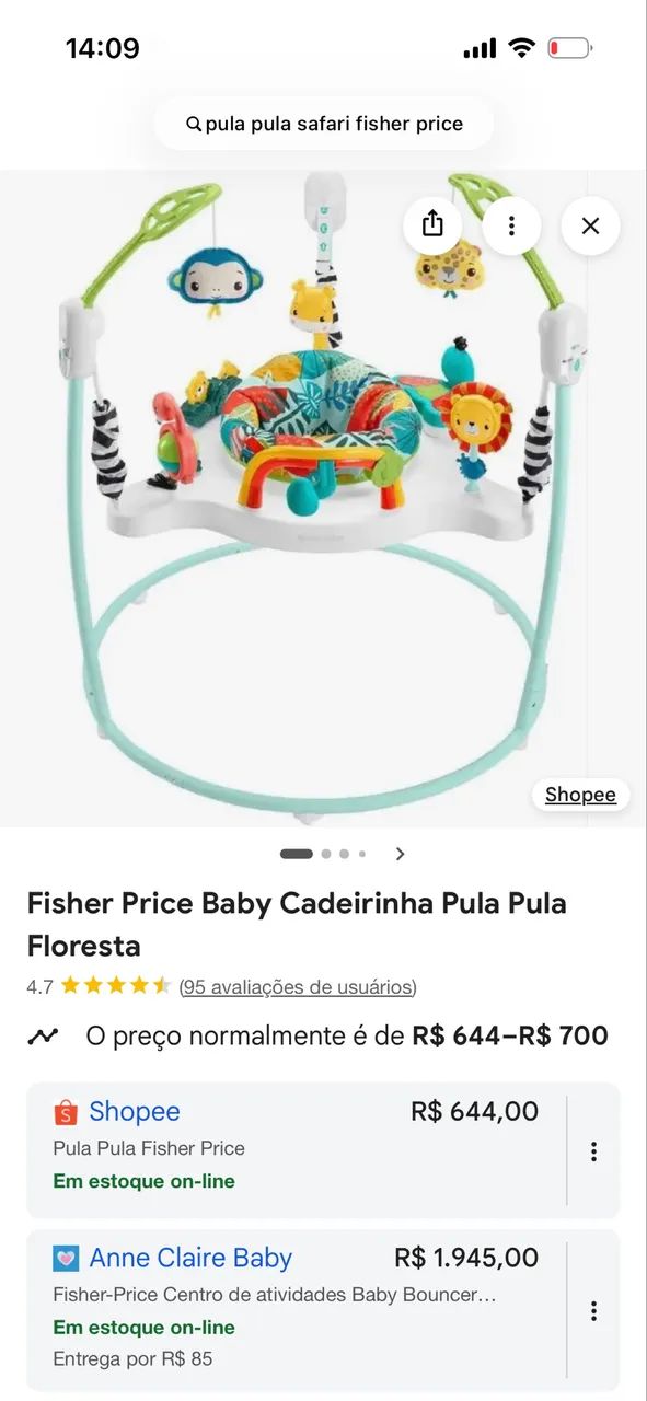 Fisher-Price Pula Pula Floresta - Ótimo estado - Foto 3