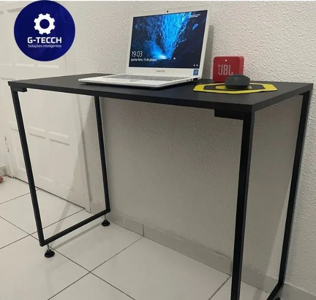 Mesa de Escritório NOVA Multiuso Estilo Industrial  para Notebook Computador de Estudo