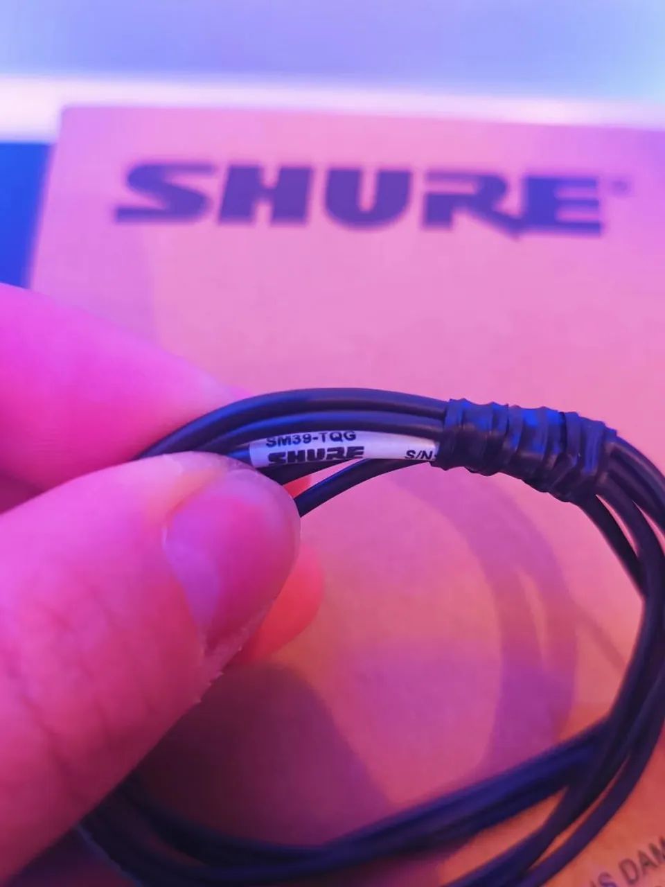 Headset Profissional SM39 SHURE Original Profissional Para Sistemas sem Fio  - Foto 4