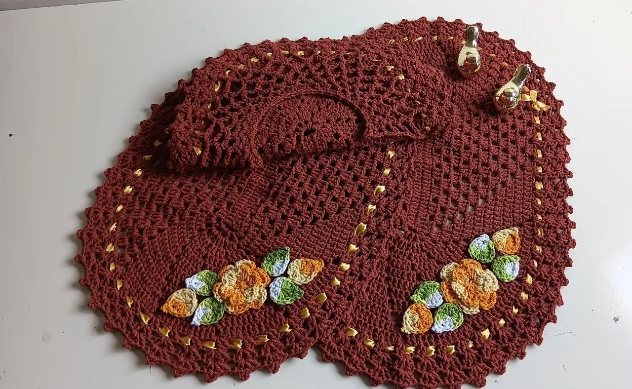 Kit jogo de banheiro em Croche  - Foto 3