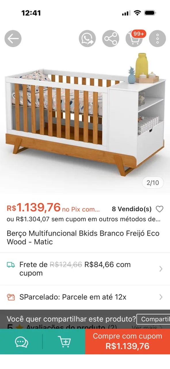 Berço 7x1 - Foto 2