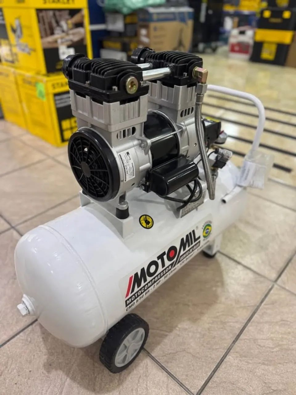 Compressor de Ar Odontológico 50L 120psi Motomil (Novo) - Foto 5