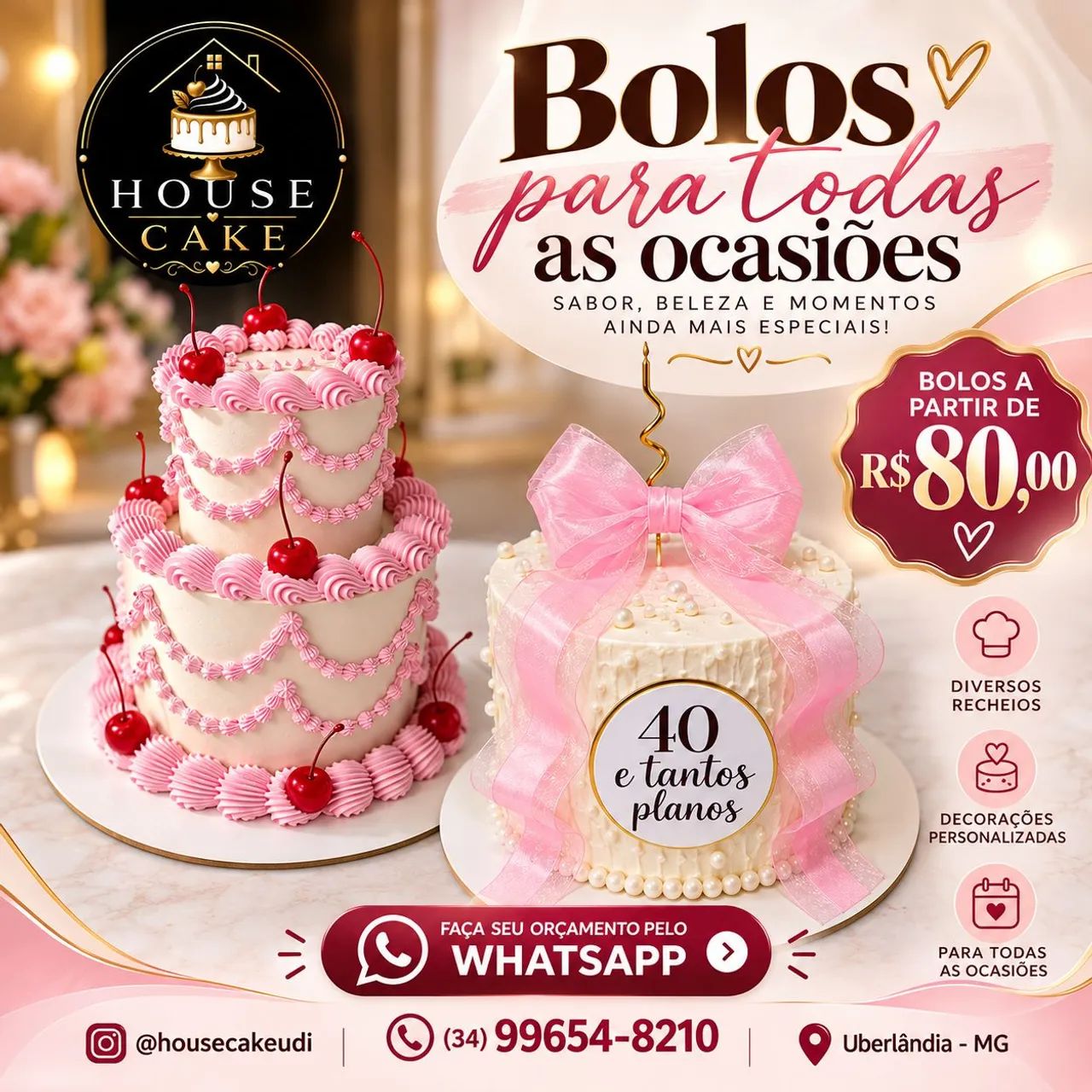 Promoção de bolos