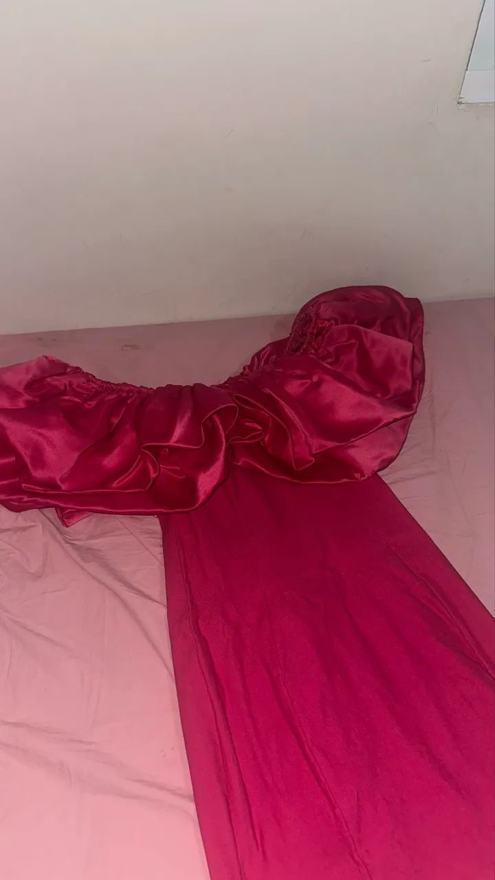 Vestido Rosa babados - Foto 2