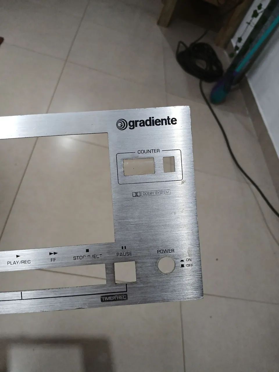 Tape deck Gradiente CD 3500 ( painel frontal) - Foto 2