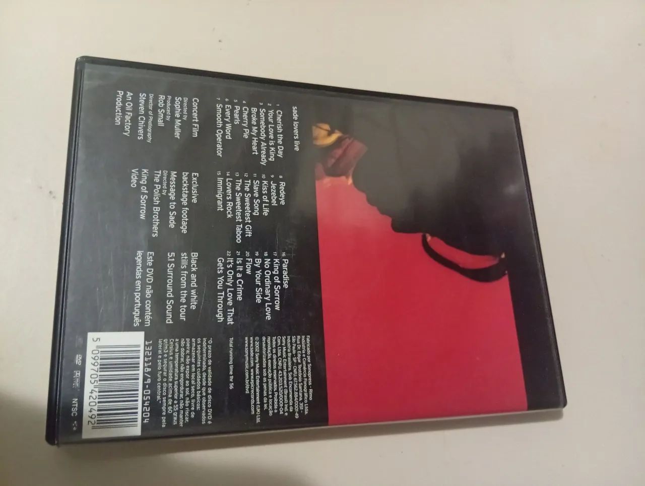 DVD Sade Lovers Live - Original - Show Completo + Extras - CDs