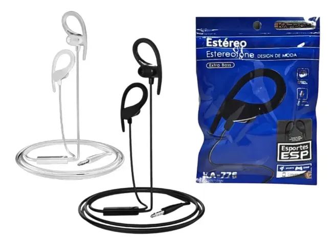 Fone Branco Kapbom Ka-776 Mic, Bass E Sonoridade Premium