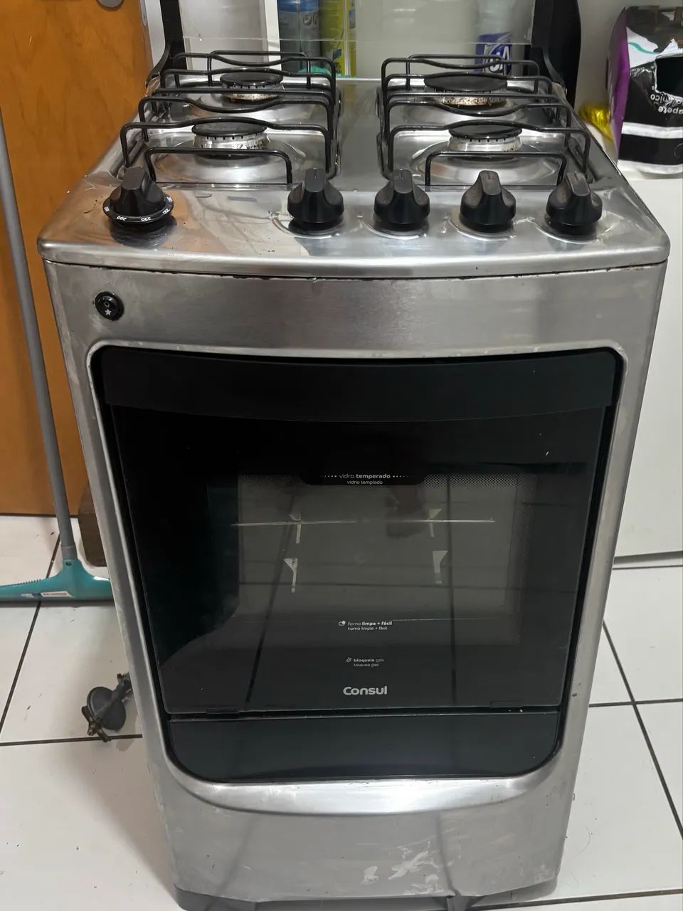 Fogão inox consul 