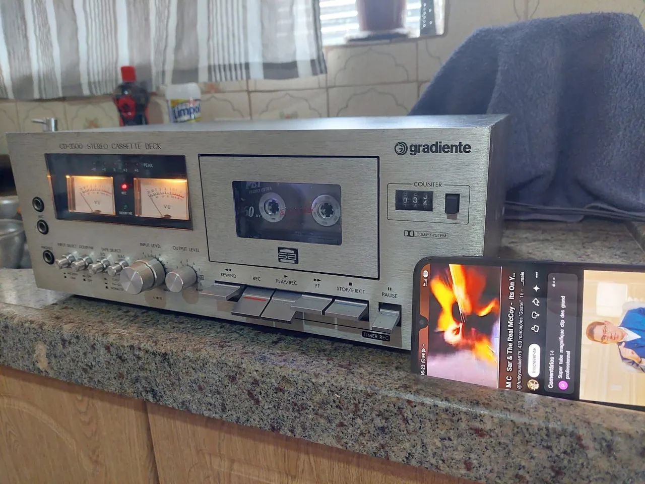 Tape deck Gradiente CD 3500,leia  - Foto 2