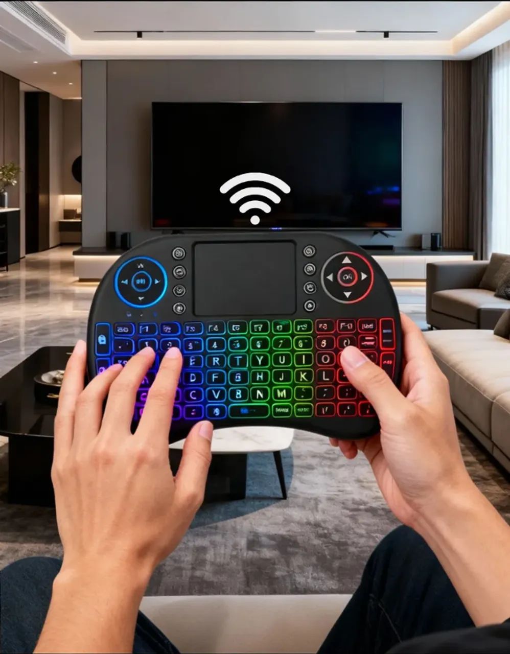 Mini Teclado Led Touchpad Wireless Keyboard Altomex AL-313 - Foto 6