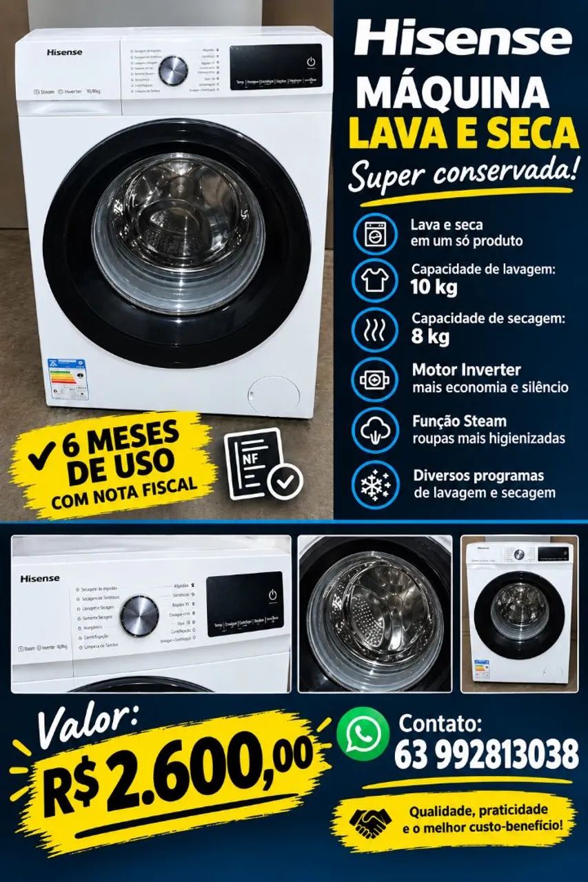 Máquina lava e seca/ fogão 