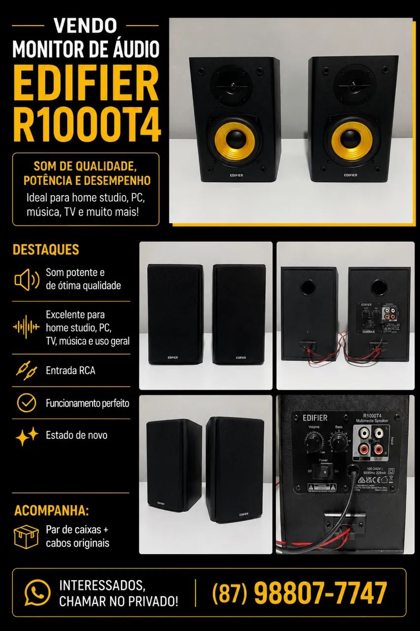 MONITOR DE ÁUDIO EDIFIER R1000T4