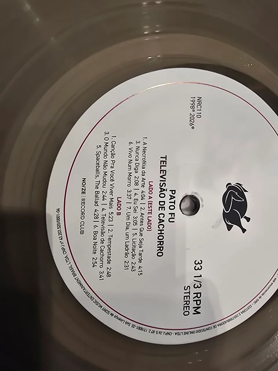 Vinil Pato Fu Televisão De Cachorro (NRC#110) Cor grafite - Foto 4
