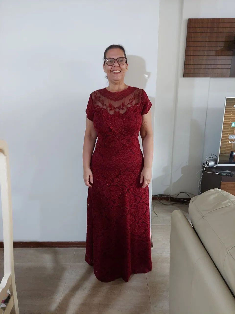Vestido longo de festa