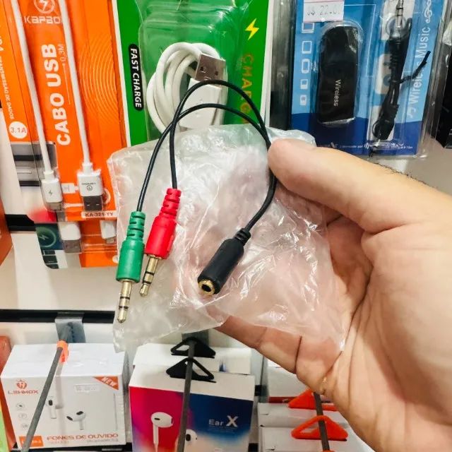 Adaptador de áudio P2 Y