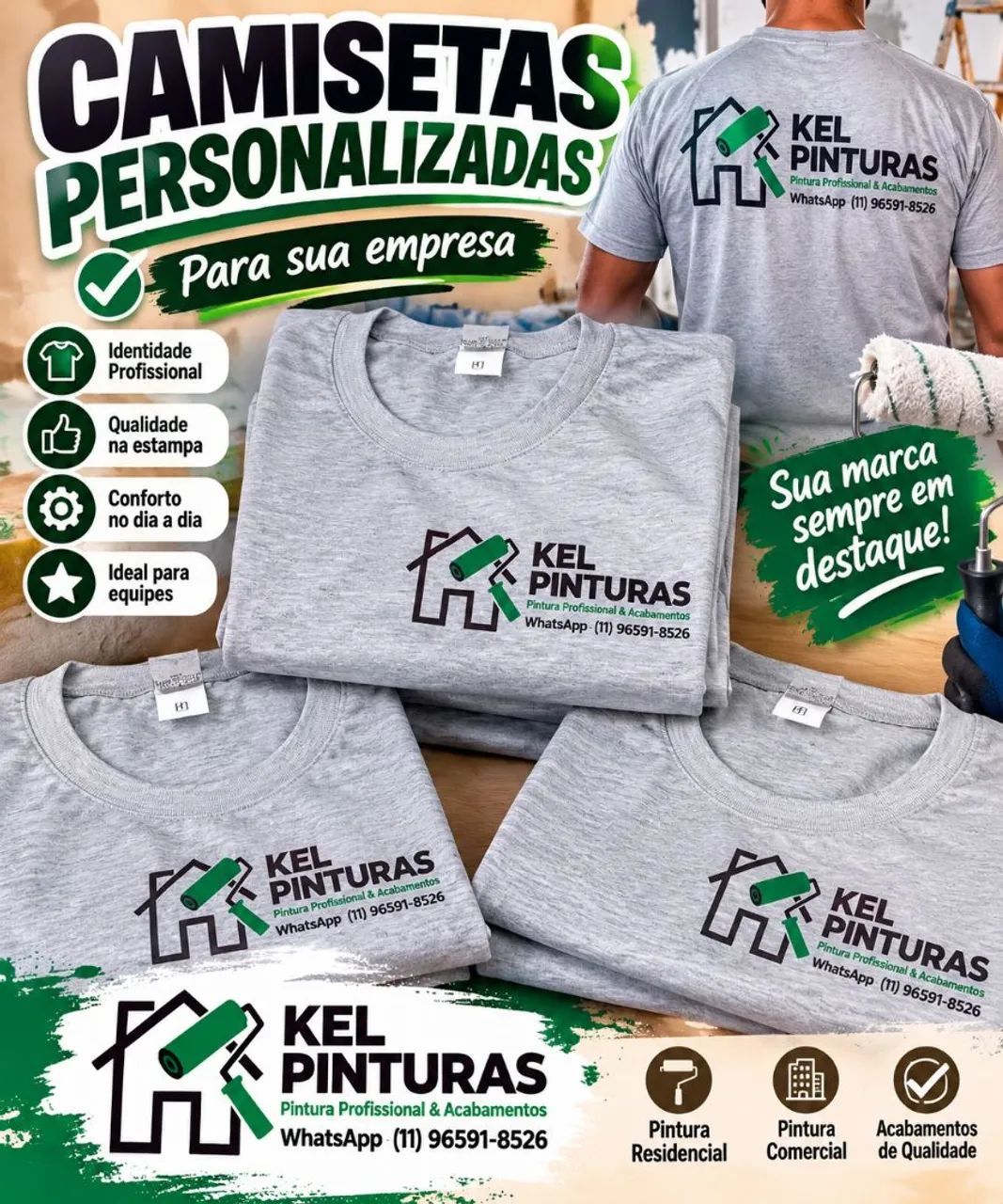 Camiseta para sua empresa 