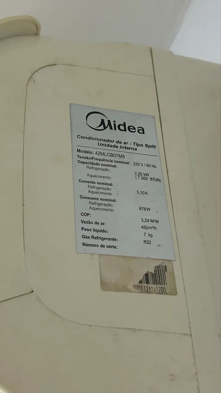 AR-CONDICIONADO MIDEA 9.000BTUS - Foto 3