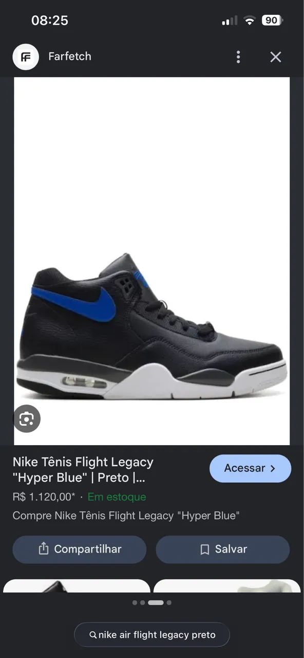 Tênis Nike Air Flight Legacy Hyper Blue - Foto 5