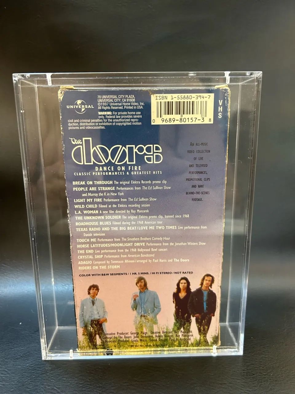 Fita Vhs The Doors Dance On Fire Original Com Case Acrílico - Foto 2