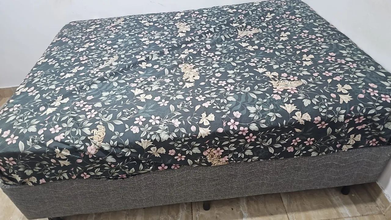 Cama de casal box + colchão Ortobom  - Foto 3