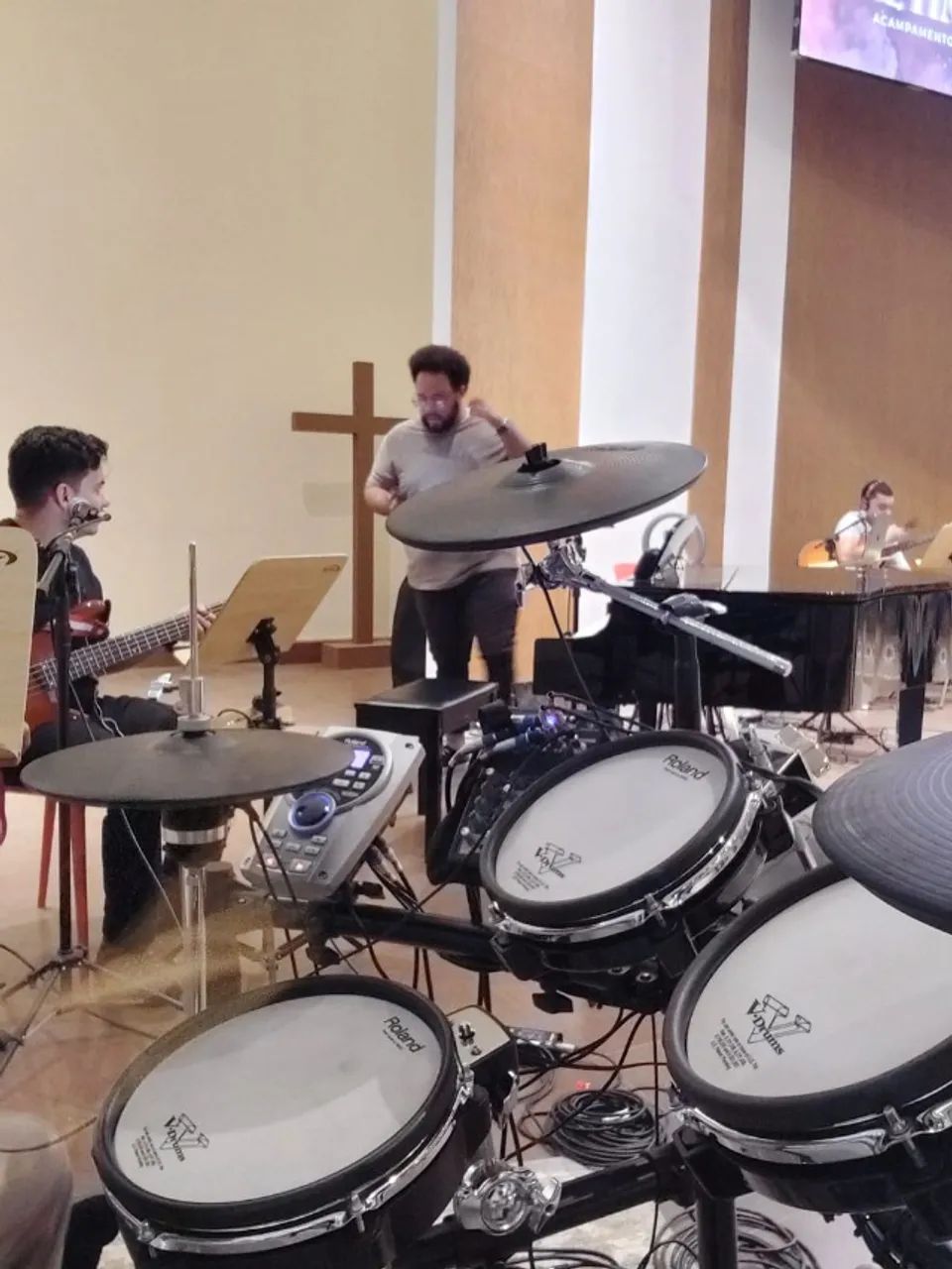 Roland V-Drums TD-15KV Completa + Máquina de Chimbal e Pedal DW 4000 | Excelente Estado - Foto 6