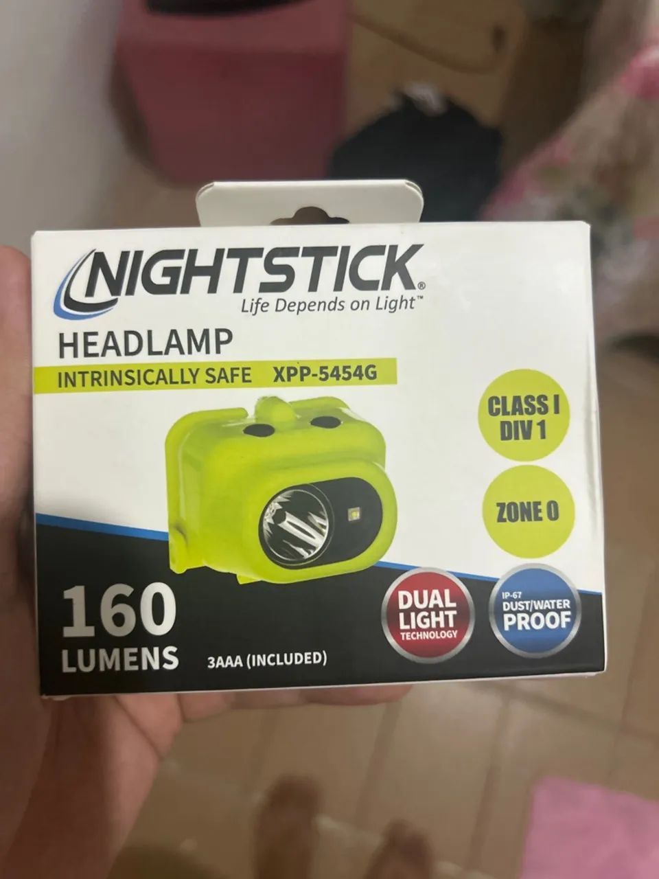 Lanterna para capacete anti explosão .