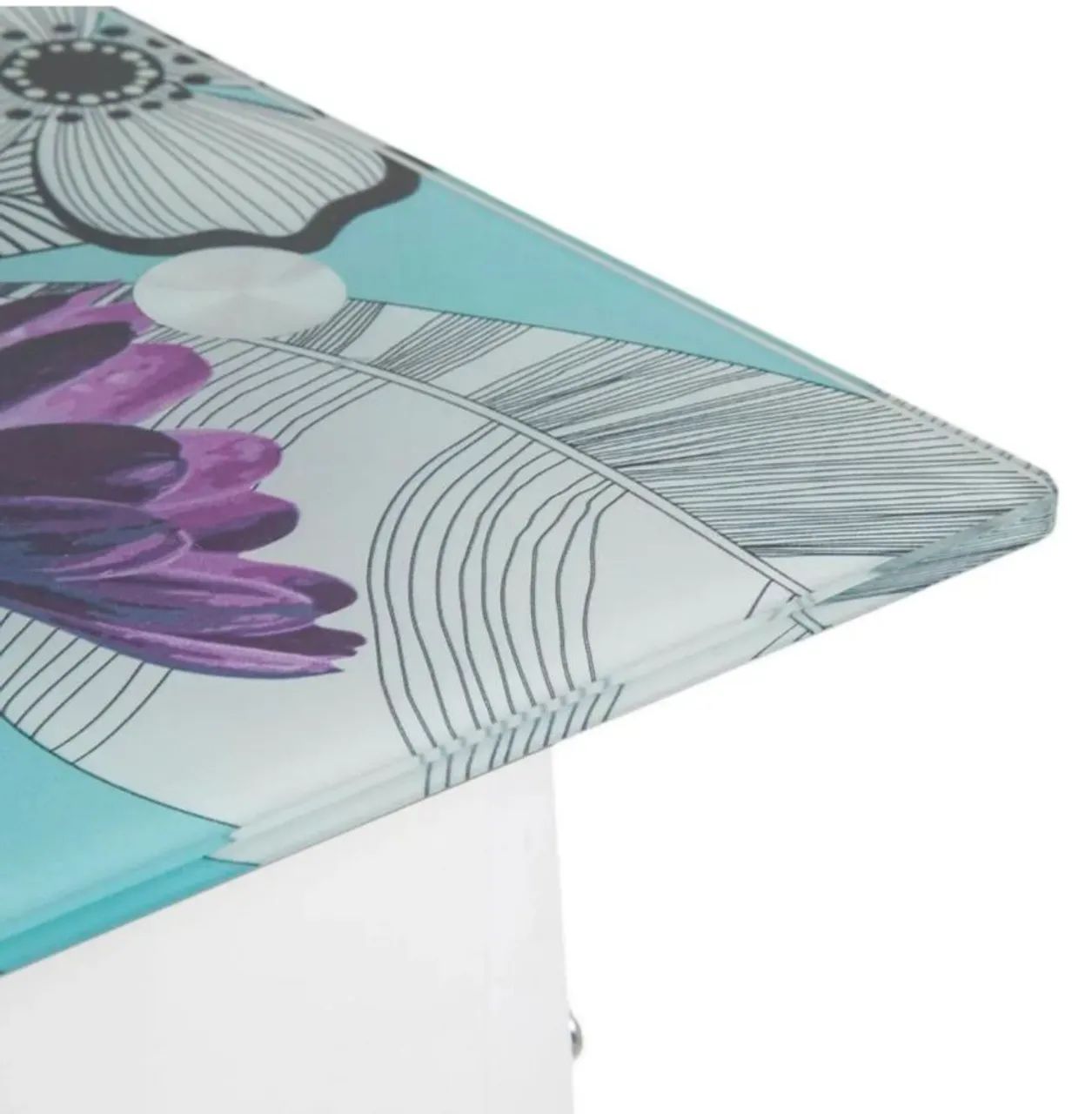 Mesa de escritório com vidro - Foto 3