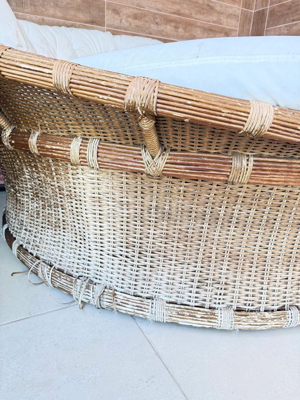 Chaise Ninho Redonda em Junco Natural Legítimo - Varanda Gourmet - Foto 3