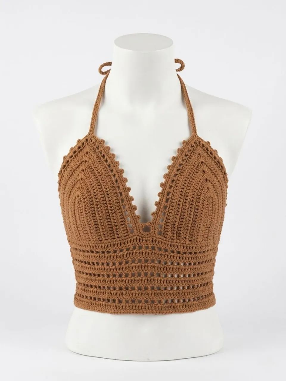 Top Cropped de Crochê - Foto 4