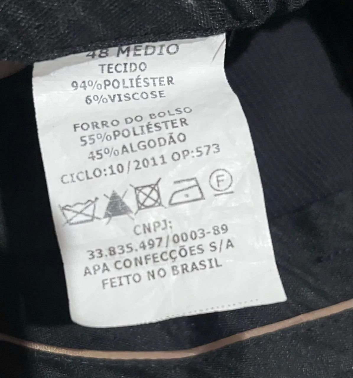 Terno completo preto risca de giz - Foto 4