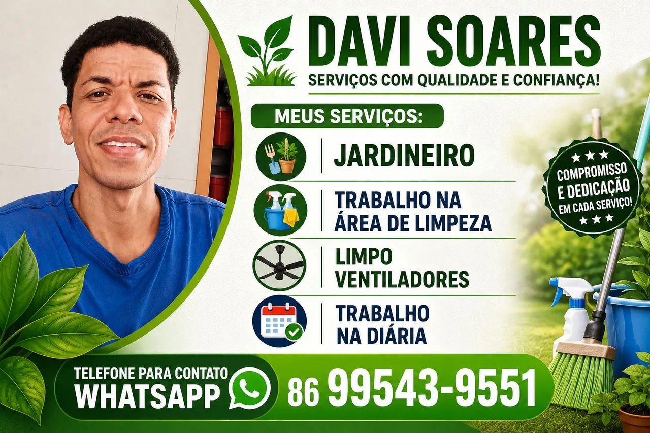 Faça um serviço de qualidade e dedicação