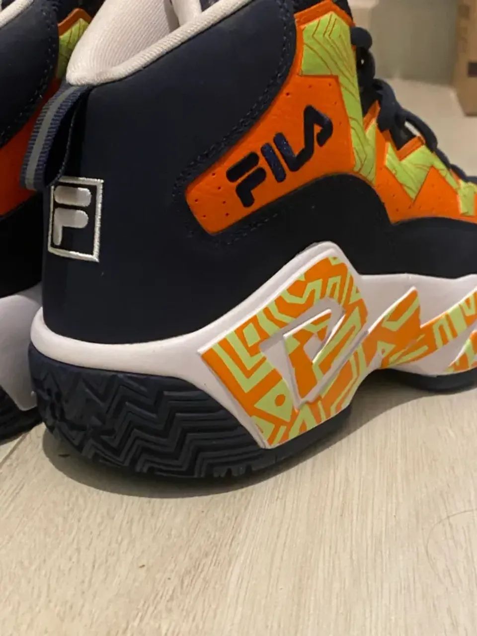 Tênis de basquete Fila MB Jamal Mashburn white Novo - Foto 4