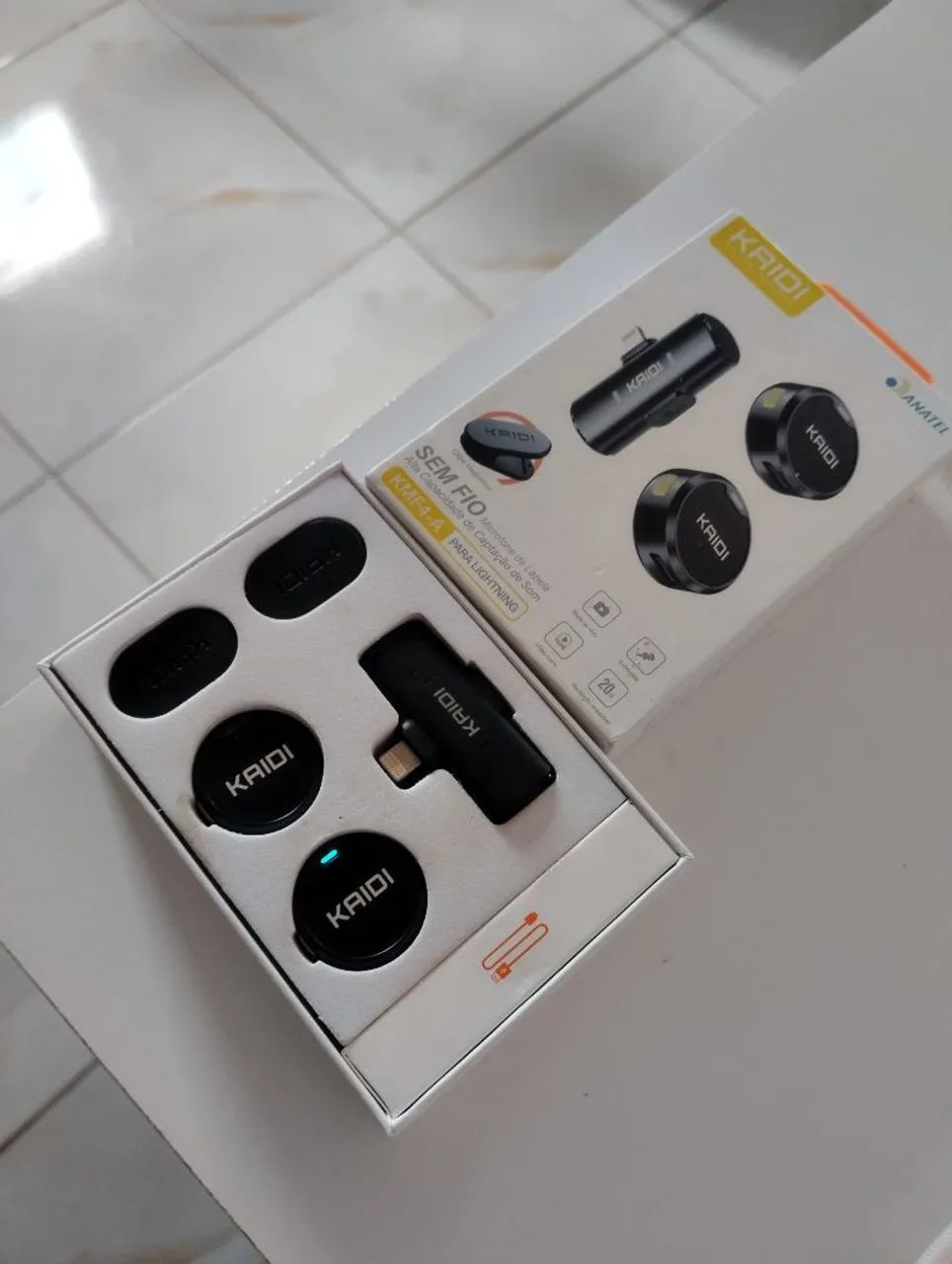 Microfone de lapela sem fio para iPhone , com alta capacidade de som   - Foto 2