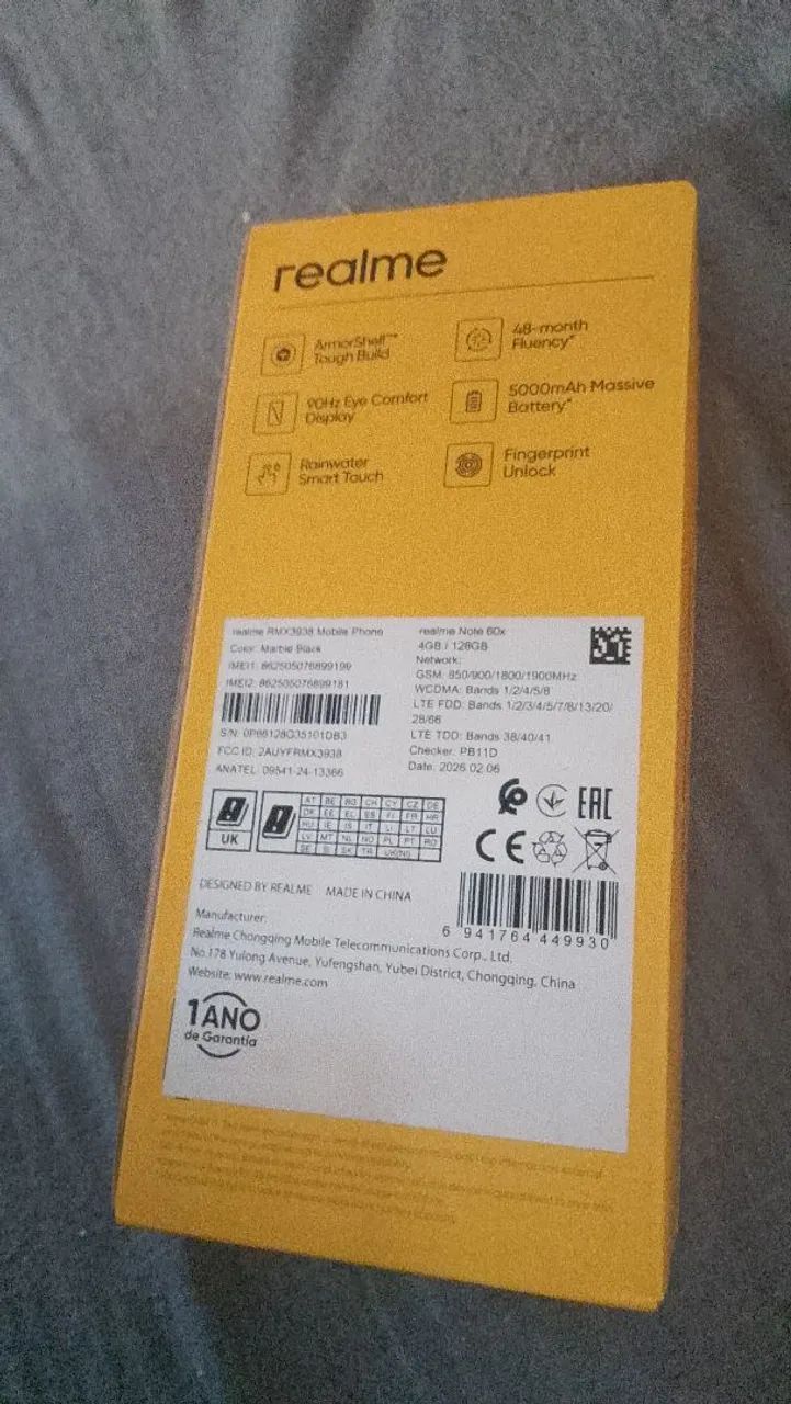 CELULAR VENDENDO. REALME. NOTE 60X. 128G E 4 DE RAM - Foto 2