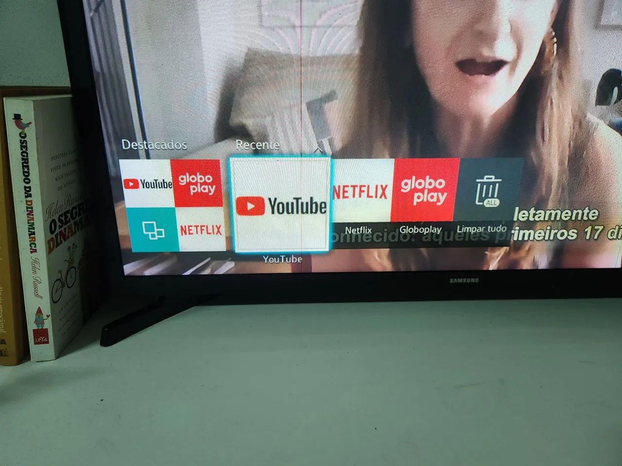 Smart tv samsung 32 pol funcionando  - Foto 4