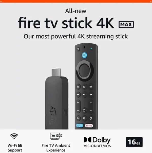 Amazon Fire TV Stick 4K Max Streaming 4K Com Controle de Voz - Foto 2