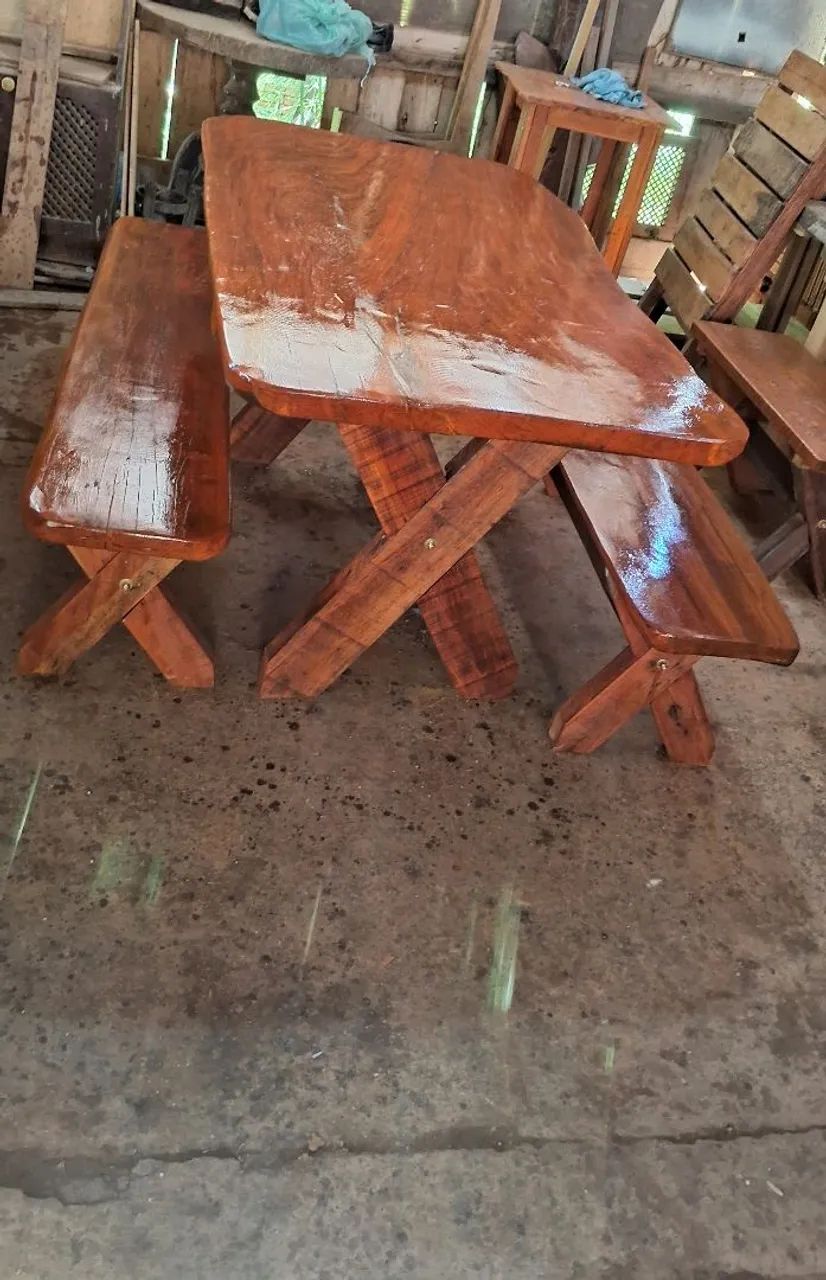 Messa rústica de plancha 