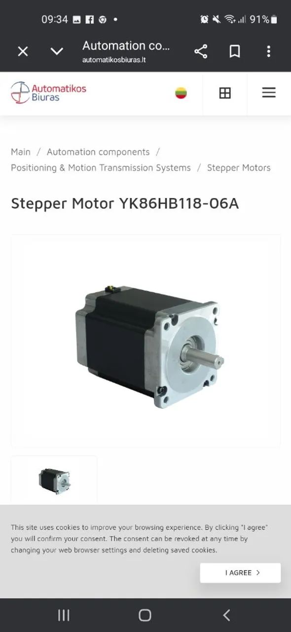 MOTOR DE PASSO VEDER YK86HB118-06A - Foto 4