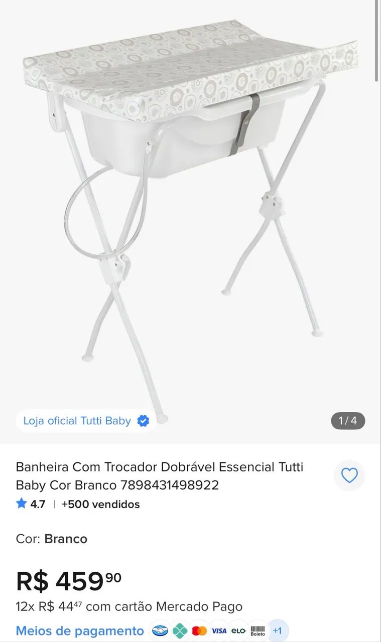 Vendo Trocador com banheira  - Foto 4