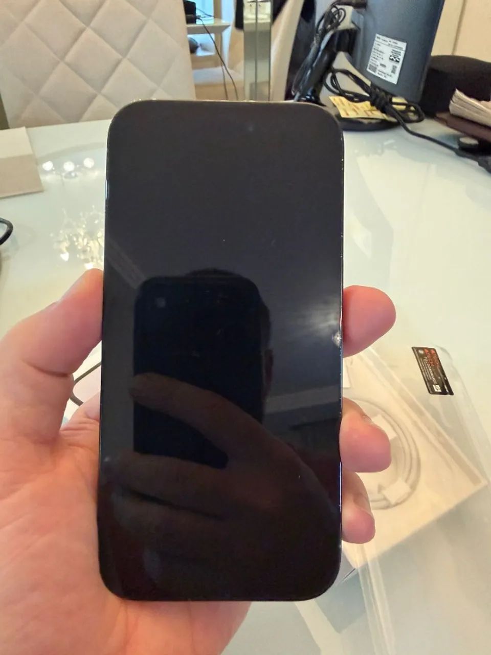 iPhone 14 Pro 256GB na cor Space Black. Aparelho de procedência