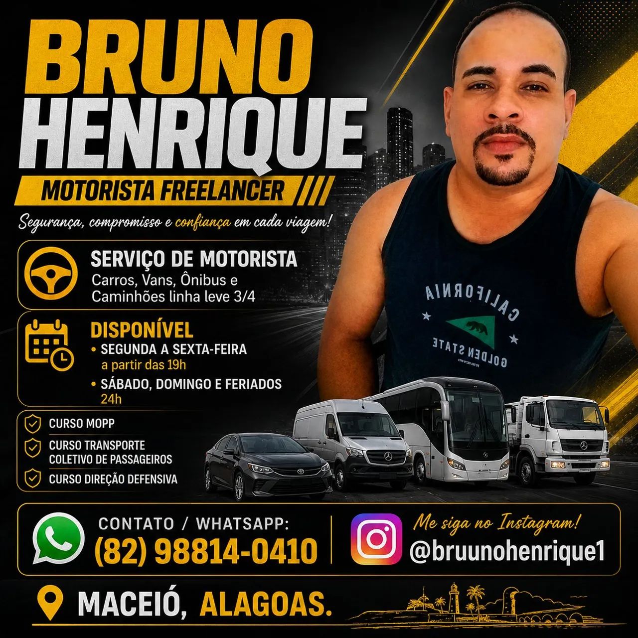 MOTORISTA FREELANCER - MACEIÓ/AL