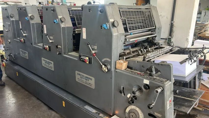 88 Heidelberg GTO 52 4 cores, ano 1981, molha direta, moletom somente no tomador. Rolaria  - Foto 2