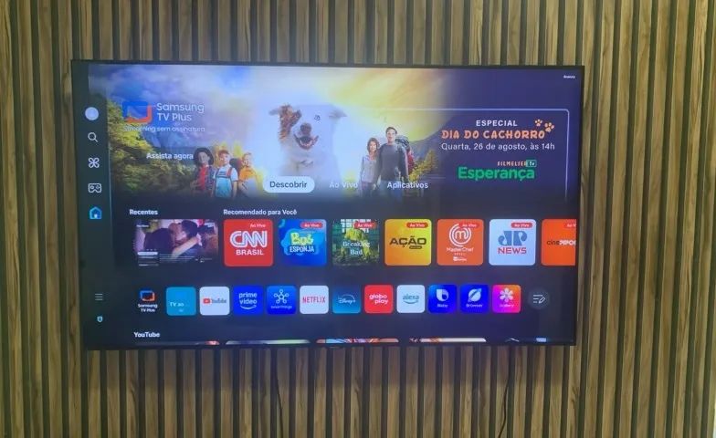 Smart TV Samsung 55" 4K com Comando de Voz - Impecável - Foto 2