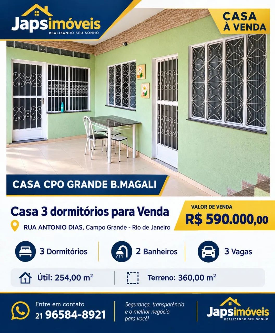 Casa cpo grande bairro magali 