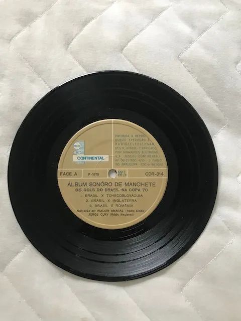 Disco narração finais da Copa de 1970 - Foto 2