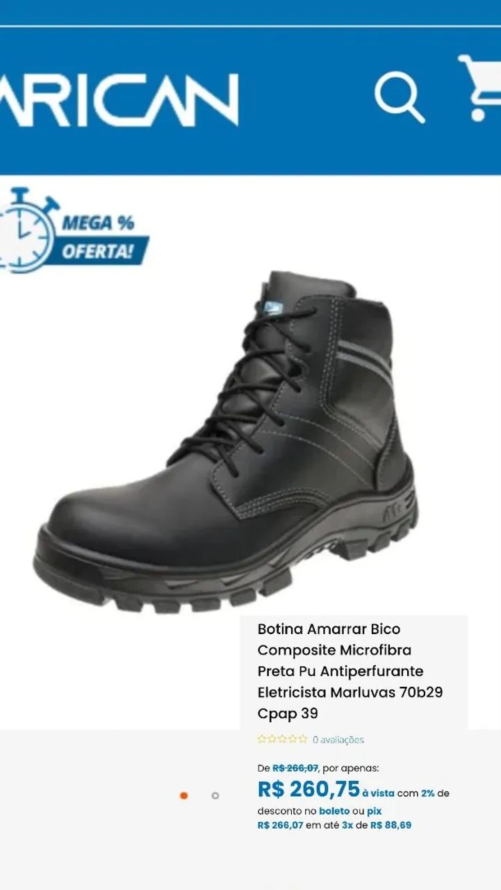 Bota nova tamanho 39
