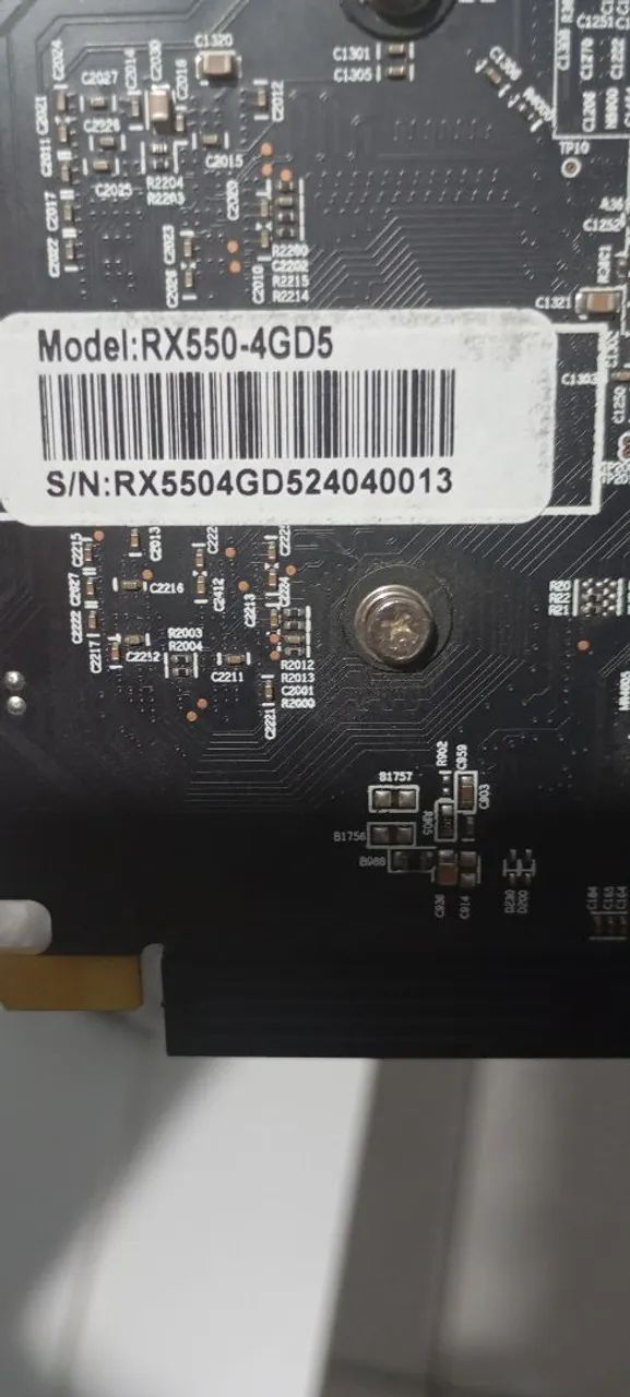 Placa De Video RX550 4gb 