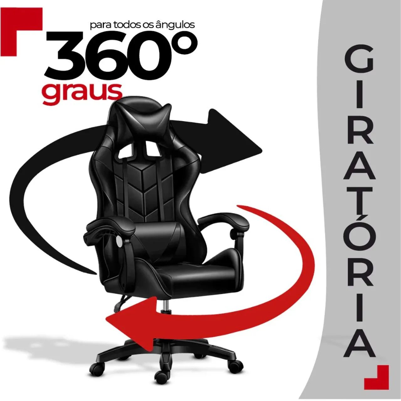 Cadeira Gamer Escritório Ergonômica Confortável  - Foto 4