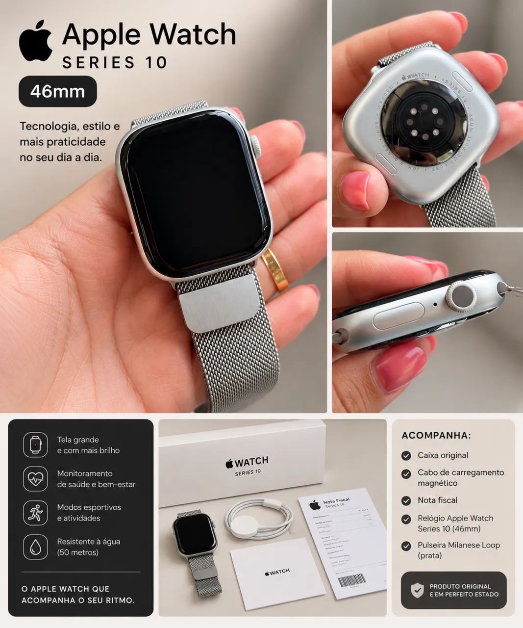 Apple Watch s10 46mm Silver 