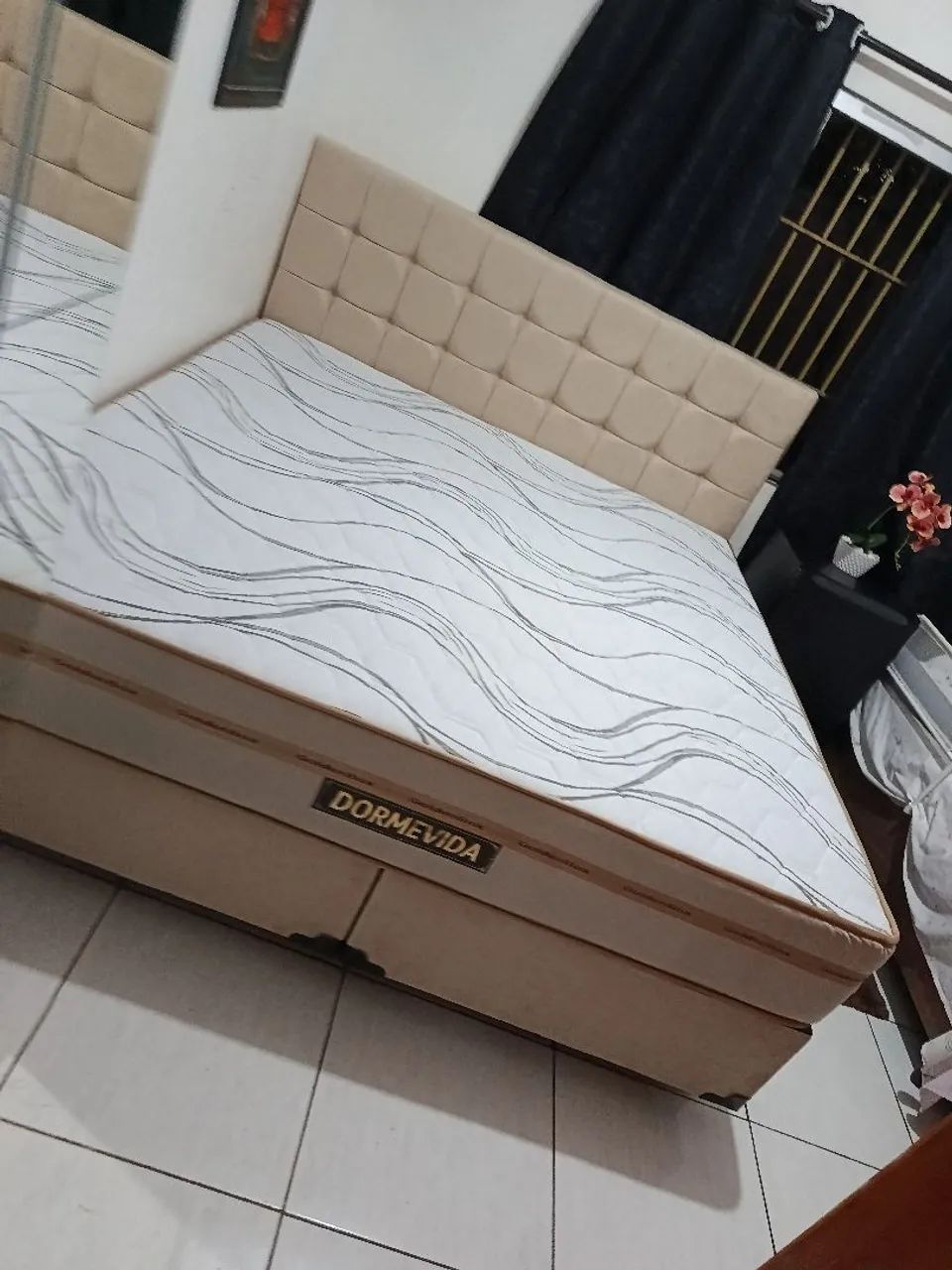 Cama super King com colchão dorme vida excelente para sua coluna - Foto 4